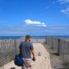 Pat naar het strand